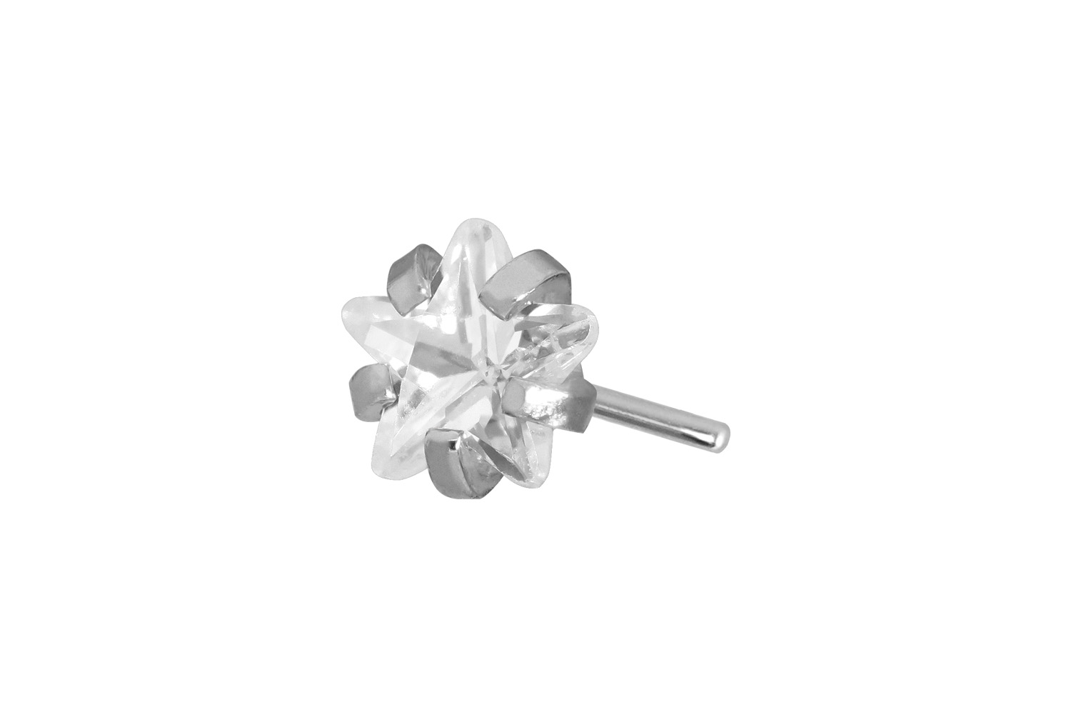 Titan Aufsatz mit Push Pin EINGEFASSTER KRISTALLSTERN